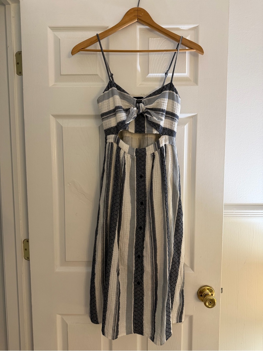 Bardot 100% Cotton Black and White Midi Dress